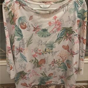 CJ Banks Floral Women's Bag - Pink and Green